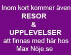 Hitta evenemang i nöjesguiden & eventkalender MAX NÖJE: teater, konsert, festival, mingel, gigg, utställning, party, show, catwalk, vinprovning, seminarium, familjeaktivitet, matupplevelse, kurs, seminarier och andra aktiviteter i Stockholm, Göteborg m.m. Vi filmar och fotar ditt event eller tillställning.